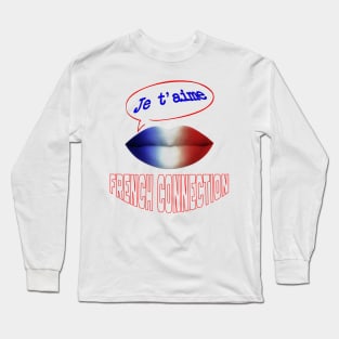 JE TAIME FRENCH KISS FRENCH CONNECTION Long Sleeve T-Shirt